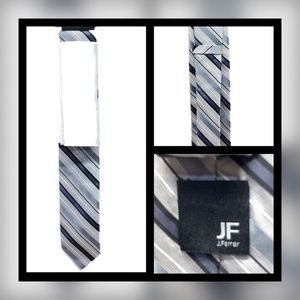 👔🆕 JF J.FERRAR || Pocket Square & Necktie Set-